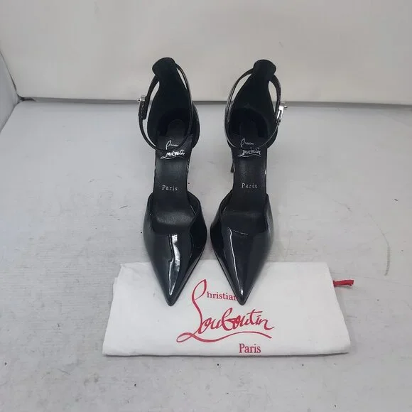 CHRISTIAN LOUBOUTIN Lock Patent Ankle Strap Pump - Picture 7 of 11